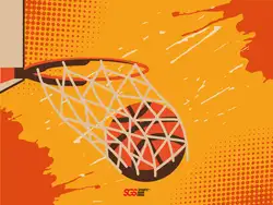 Custom basketball fabric banner sporty - Fabric-banners