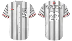 Custom husky stripe adult youth unisex full buttons baseball jersey - Jersey