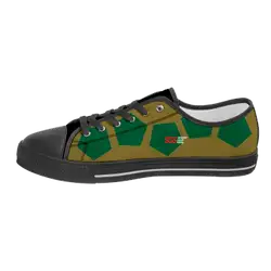 Custom low top canvas shoes black ascent - Low-top-shoes