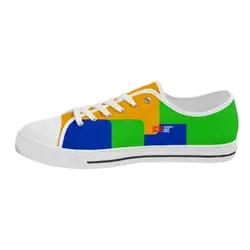 Custom low top canvas shoes white urban - Low-top-shoes