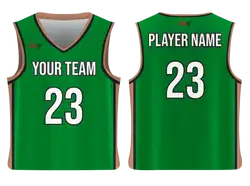Custom green classic adult youth unisex basketball jersey - reversible uniform - Jersey