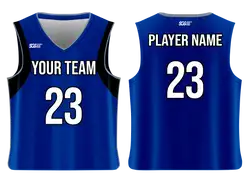 Custom authentic blue adult youth unisex basketball jersey - Jersey