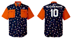 Custom fishing shirt adult youth unisex wildflower tide - Jersey