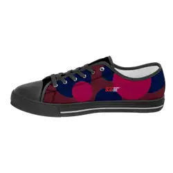 Custom low top canvas shoes black runner - Low-top-shoes