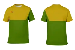 Custom cotton jersey adult youth unisex yellow green - Cotton-shirt