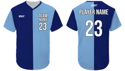Custom  two color solids adult youth unisex no buttons baseball jersey - Jersey