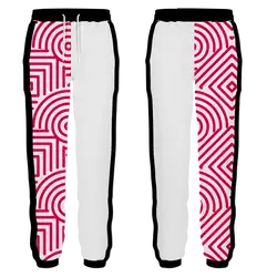 Custom one side shapes adult youth unisex sweatpants - Sweatpant