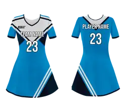 Custom stripes adult youth unisex cheerleading dresses short sleeve jersey - Cheerleading-dress