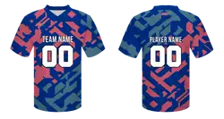 Custom multi line design adult youth unisex football jersey - Jersey