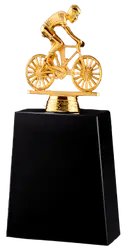 Golden man bicycles trophies awards - Trophies-awards