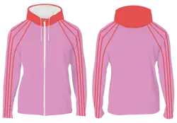 Custom pinstripe full-zip adult youth unisex hooded jacket - Jacket