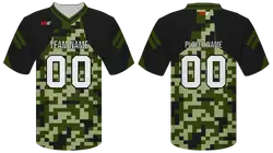 Custom mosaic camo adult youth unisex football jersey - Jersey