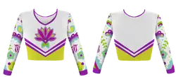 Custom flower   nature adult youth unisex cheerleading long sleeve jersey - Jersey