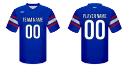 Custom football jersey adult youth unisex cerulean strike - Jersey