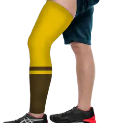 Custom superb yellow adult youth unisex full leg sleeve - Leg-sleeve