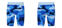 Custom cycling shorts adult youth unisex innovative azure camo - Short