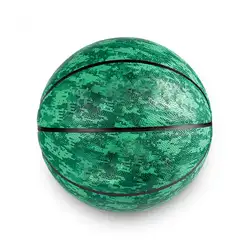 Custom green & black basketballs - Basketball-balls