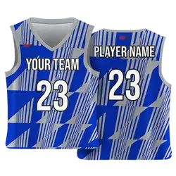 Custom basketball jersey reversible uniform adult youth unisex geometric - Jersey