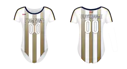 Custom women short sleeve one piece dance uniform striped radiance - Dance-jerseys