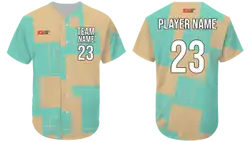 Custom square abstract adult youth unisex softball jersey - Jersey