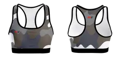 Custom adult youth unisex sports bra camo print - Track-sports-bras