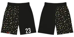 Custom cricket shorts adult youth unisex midnight stars - Short