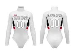 Custom cheerleading bodysuit adult youth snow flare - Cheerleading-bodysuits