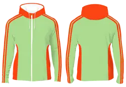 Custom pinstripe full-zip adult youth unisex hooded jacket - Jacket