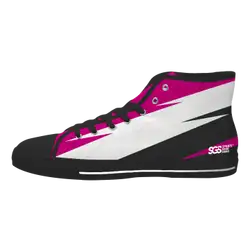 Custom high top canvas shoes black trend forward - High-top-shoes