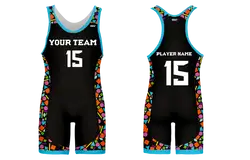 Custom rainbow shapes adult youth unisex powerlifting singlets - Powerlifting-singlets