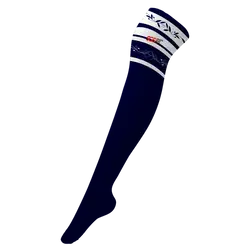 Custom cheerleading socks adult youth unisex navy vines - Socks