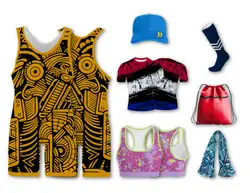 Custom adult youth unisex powerlifting suits khaki abstract - Powerlifting-singlets