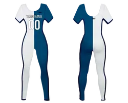 Custom women short sleeve dance bodysuit frostline sync - Dance-bodysuits