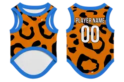Custom pet basketball jersey fierce animal print - Pets-basketball-jersey