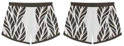Custom leaves nature adult youth volleyball shorts - Short