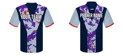 Custom plum camo adult youth unisex cheerleading short sleeve turtle neck jersey - Jersey