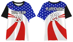 Custom badminton shirt adult youth unisex american valor - Jersey