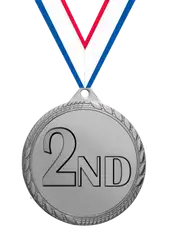 Second place medals awards - Medals-awards