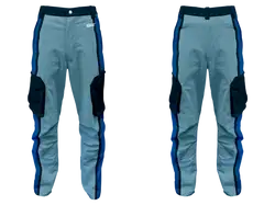 Custom fishing pants adult youth unisex cascading waves - Fishing-pants