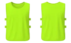 Training vest adult youth unisex fluorescent green - Training-vests