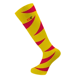 Custom adult youth unisex softball full calf socks classic yellow - Socks