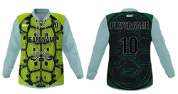 Custom green shape youth unisex hockey jersey laces - Jersey