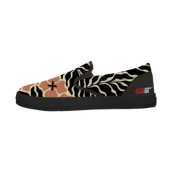 Custom slip on shoes black terra - Slip-on-shoes