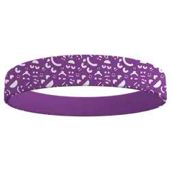 Custom wristband silicone shapes purple icons - Wristbands