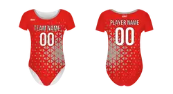 Custom women short sleeve one piece dance uniform triad motion - Dance-jerseys