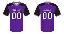 Custom purple solids adult youth unisex football jersey - Jersey