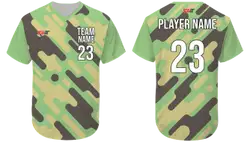 Custom unique camo adult youth unisex baseball jersey - Jersey