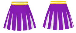 Custom yellow stripes youth adult unisex cheerleading skirts - Skirts