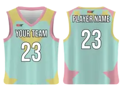 Custom big front star adult youth unisex basketball jersey - reversible uniform - Jersey