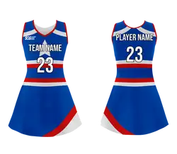 Custom big star adult youth unisex cheerleading dresses sleeveless jersey - Cheerleading-dress